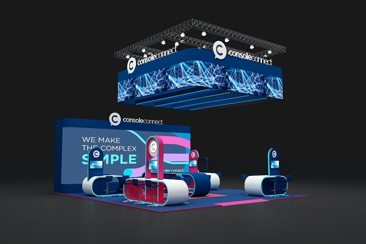 Console Connect Stand at MWC 2022- Case study 3D